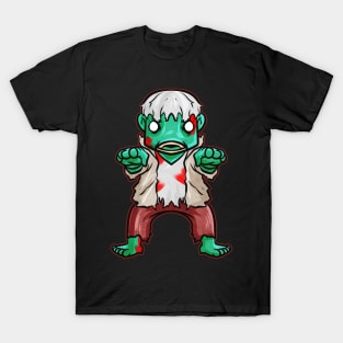 Cute Kawaii rotten Zombie costume Halloween T-Shirt